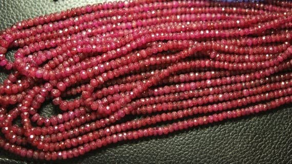 Rondelles de rubis naturel de 3-5mm pour réparer et redonner de la valeur à vos vieux bijoux ternes