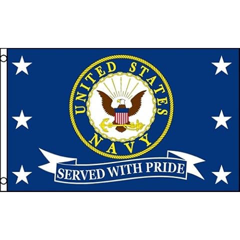 3'x5' US NAVY SERVED WITH PRIDE Polyester Flags Cover