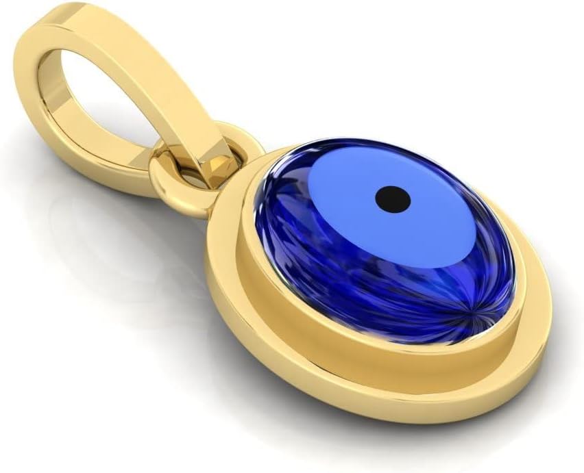 5.25 Carat Blue Evil Eye Charms Pendants For Women's