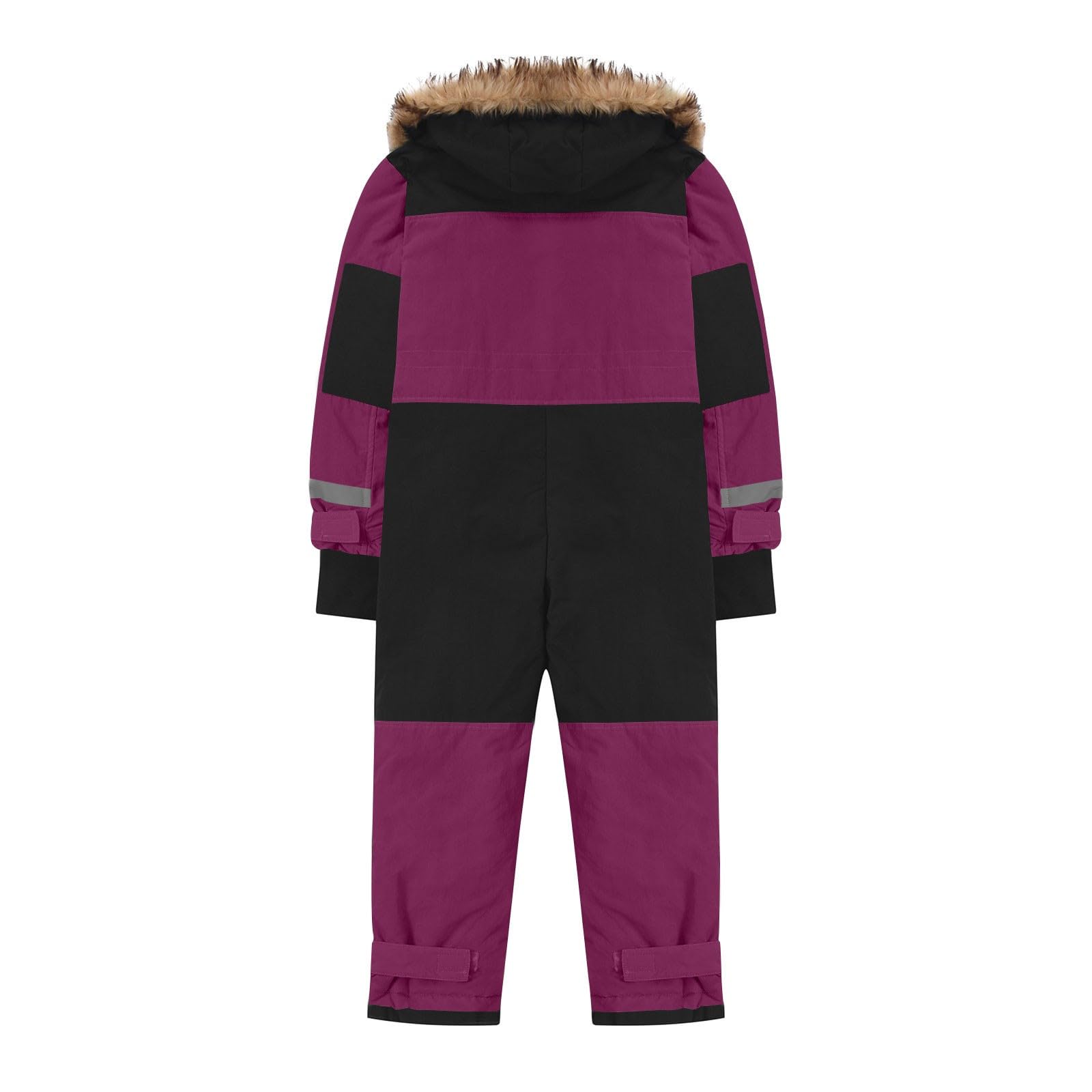 Generisch Combinaison de ski thermique 2025 pour garçon - Combinaison de ski thermique chaude - Coupe-vent - Avec combinaison amovible - Combinaison softshell d'extérieur - Pour enfant
