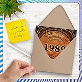 37th Birthday Card for Men Women - Retro Not Old - Happy 37 Birthday Cards for Sister Wife Niece Daughter Uncle Son, 145mm Bday Greeting Cards - Image 5