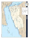 Palmetto Posters 24x31 Laminated Poster: Large political map of yemen with roads railroads major cities ports and airports