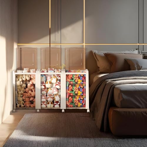 Tiroirs empilables pour rangement : grands conteneurs pliables avec couvercle - 3