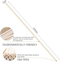 Vista 4 de Paquete de 100 difusores de junco, varillas difusoras de aromaterapia de 7 pulgadas, varillas difusoras de varillas de madera de ratán natural