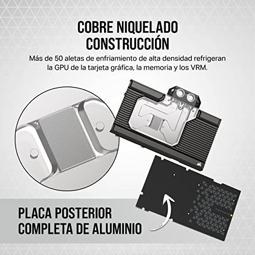 Bloque líquido RTX 4090 Corsair Hydro X XG7 refrigeración líquida GPU cobre 3