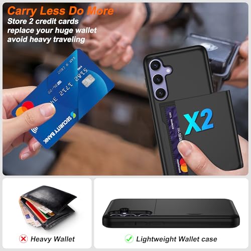 Coque antidérapante Samsung S24 Plus Pilaru noire pour éviter les chutes et bris d'écran - 2