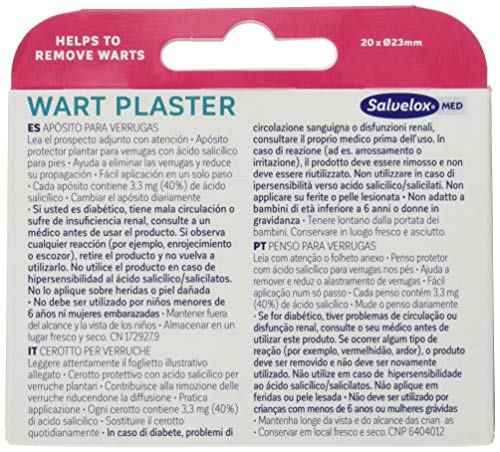 Salvelox Med Wart Plaster Apósitos transpirables para proteger tus pies en piscinas y gimnasios 2