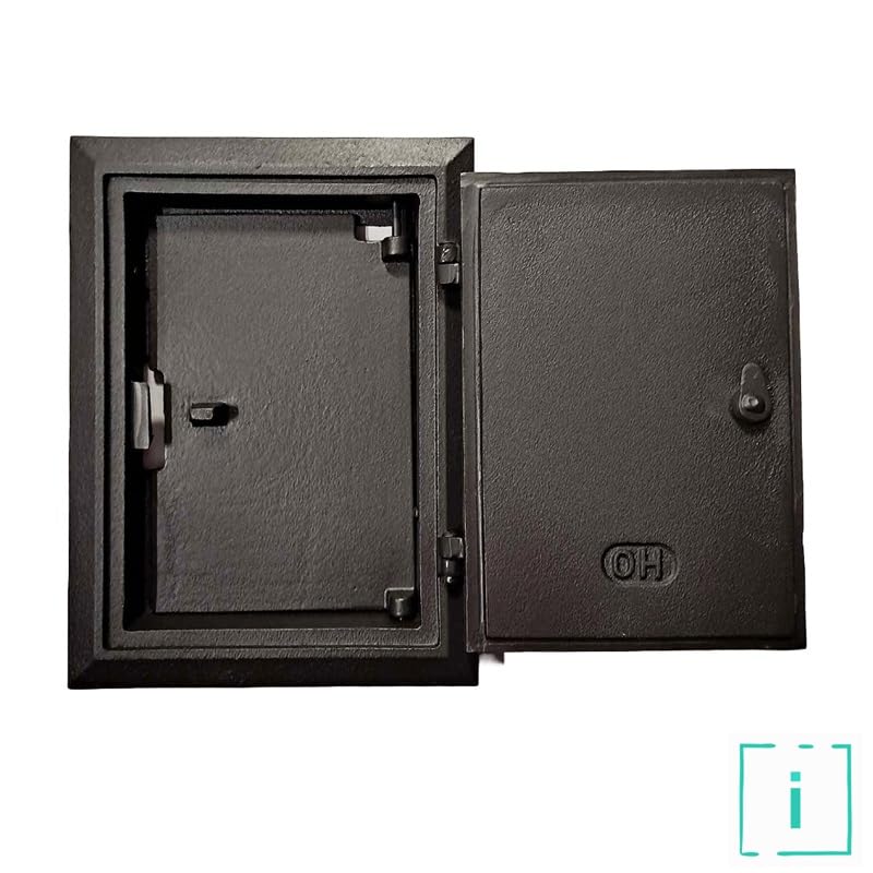 Porta di ispezione 285 x 210 mm, porta del forno in ghisa, affumicatoio