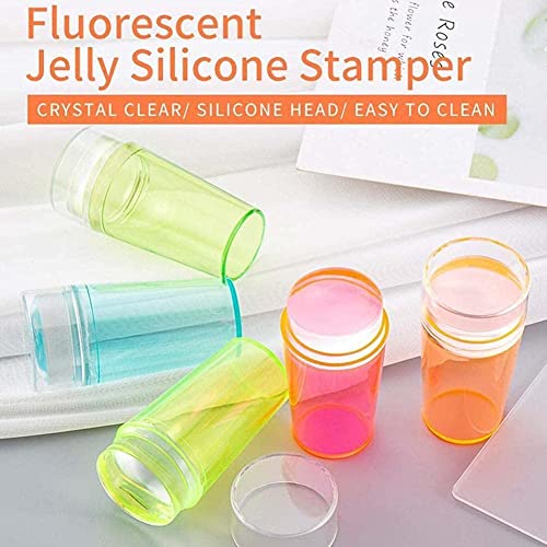 WAITLOVER Kit di piastre per timbratura unghie in