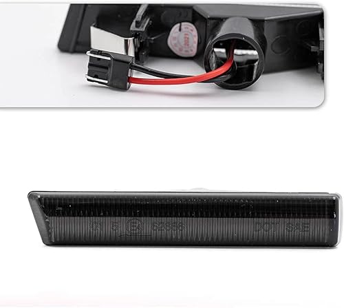 Miniatura 2 de 2 luces LED de marcador lateral ámbar para BMW Serie 3 E46 M3 CoupeConvertible, lente ahumada, reemplazo de lámpara de marcador lateral OEM, 2