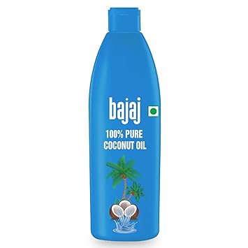 Bajaj 100% Pure Coconut Oil 600ml | Made with Premium Grade 1 Quality Coconuts - image, photos