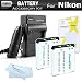 2 Pack Battery And Charger Kit For Nikon Coolpix S2800, S4300, S3700, S2900, S33, S7000, S6900, S6400 S5200 S6500 S4200, S6800, S3600, S32 Camera Includes 2 Replacement EN-EL19 Batteries + Charger ++
