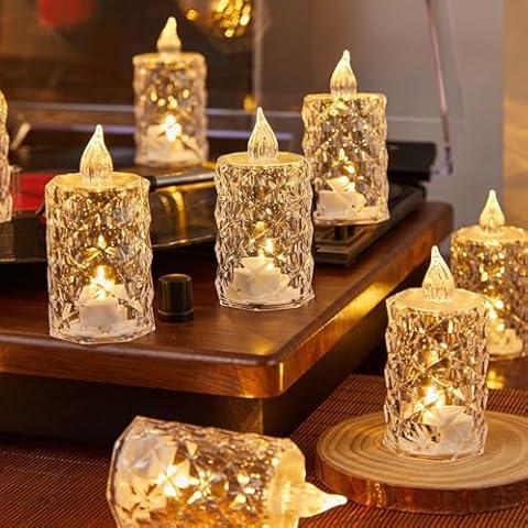 Bougies LED en cristal transparent - Generic Cover