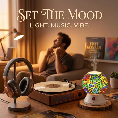 Image of Signamio Hand Made Table Top Camphor Diffuser Burner - Kapoor Dani Electrical Aroma Oil Diffuser Night Lamp - Kapoor Machine for Home & Office DN-6 (Aroma Oils not Included)