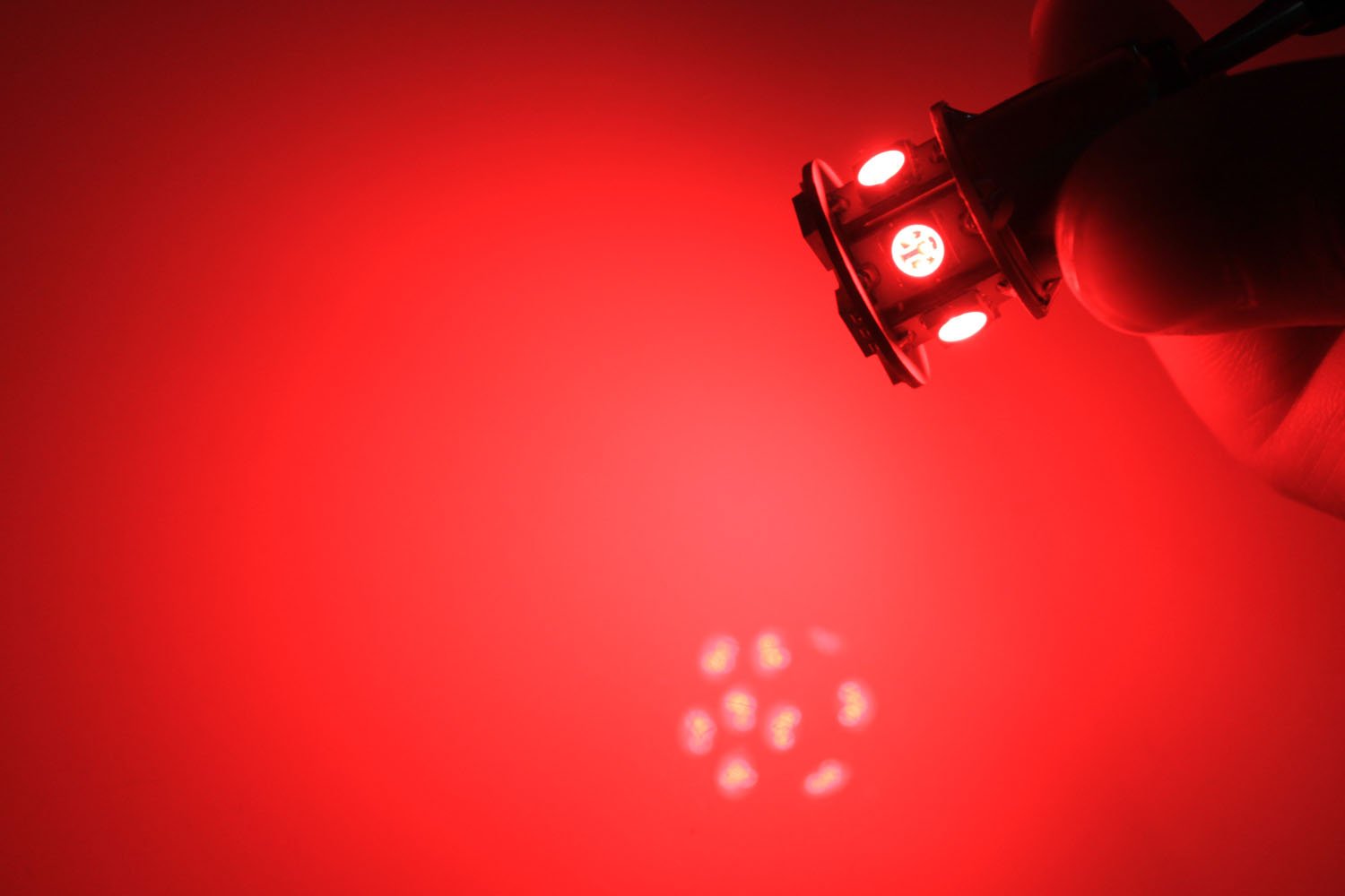 2 Ampoules LED Rouge 6V 1157 BAY15D Pour Feu Stop Arrière - 12 LEDs 5050 - Ruiandsion