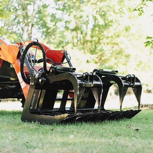 Titan Attachments 60BUCKET 60 Inch Standard Series Skid Steer Root Grapple Bucket thumb #1
