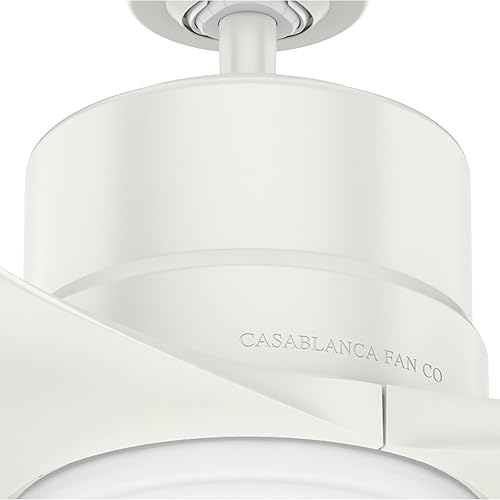 Miniatura 9 de Casablanca Fan Company 51750 - Ventilador de techo de pistón, 52, blanco fresco