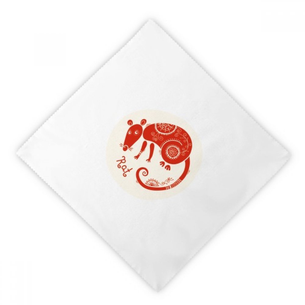 Servilletas de tela del Zodiaco Chino para cenas elegantes y almuerzos en el hogar, 2uds