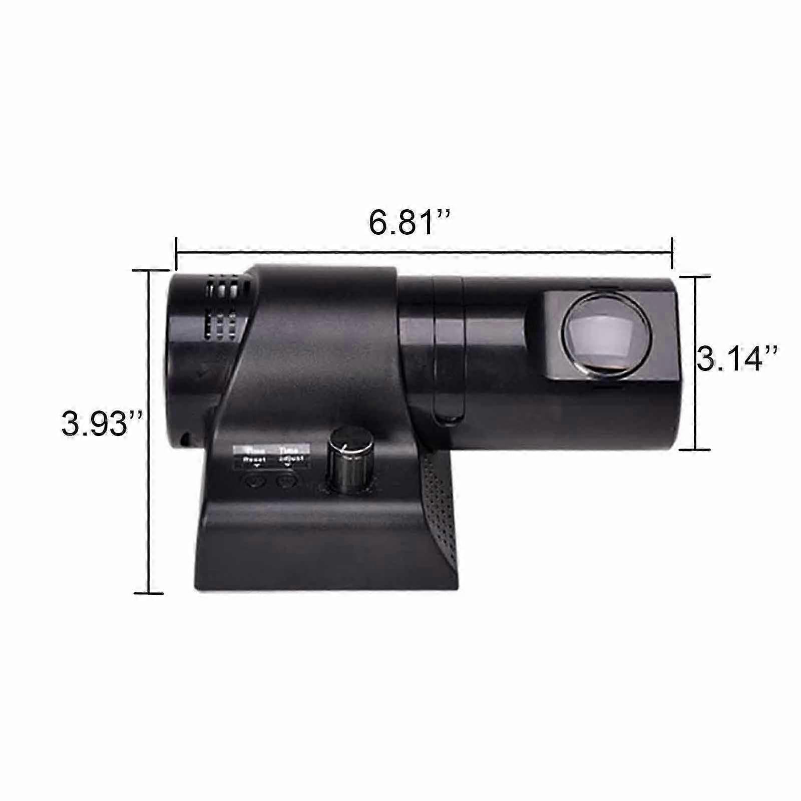 Reloj despertador de proyección LED giratorio de 180 grados con control remoto y números conmutables para una gestión eficiente del tiempo, color blanco