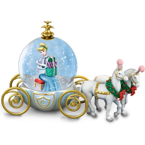 The Bradford Exchange Disney Miniature Cinderella Snowglobe: A Party for A Princess