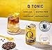 Q TONIC WATER with Real Quinine & Organic Agave - Ideal for Cocktails & Mocktails - Made with Real Ingredients, Perfectly Carbonated & Less Sweet - 45 Calories per Can - 7.5 Fl oz (Pack of 24)