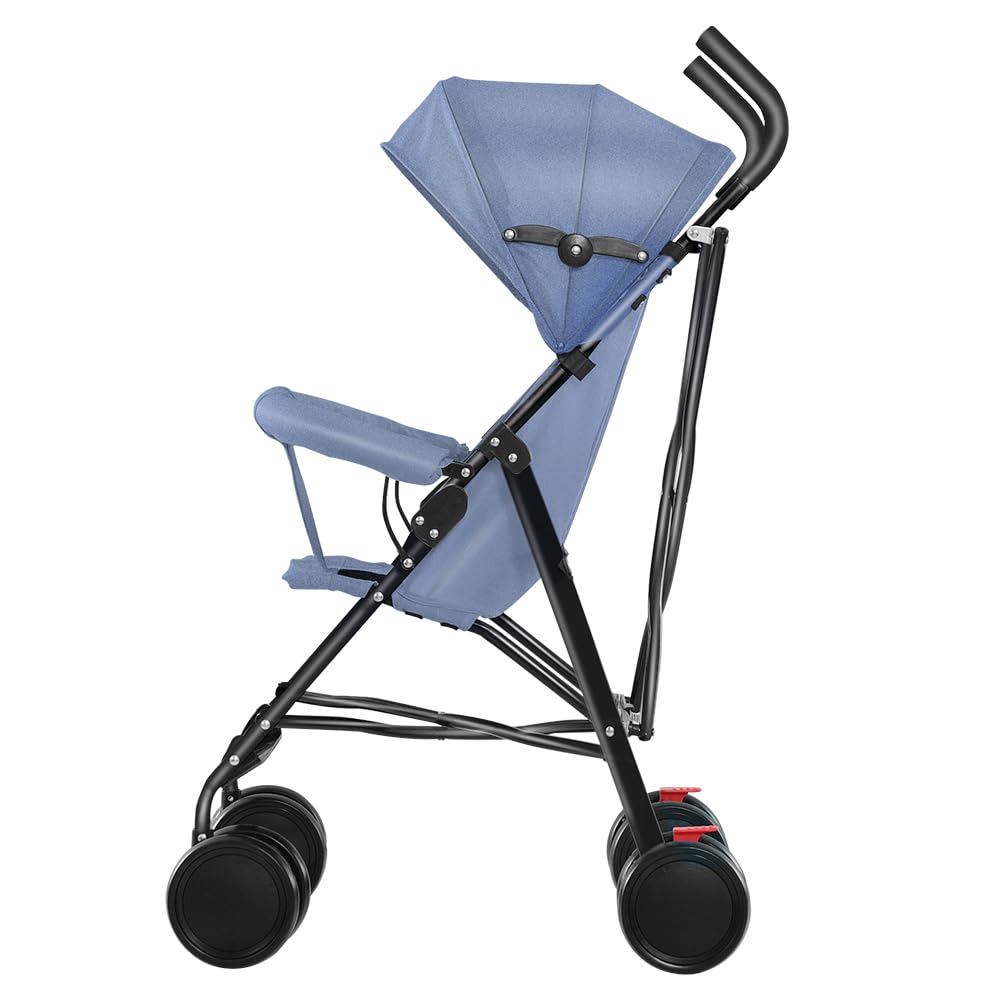 Poussette Canne,Pour enfants de la naissance jusqu'à 22 kg,Avec fonction couchage,Ultra Légère,Pliable d'une seule main,UPF 50,Toit Extensible