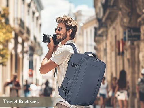 Hayayu for Easyjet Cabin Bag 45x36x20, Water-resistant Underseat Cabin Bag Travel Backpack, Carry on Hand Luggage Bag With Charging Port and Anti Theft Pocket - Image 7