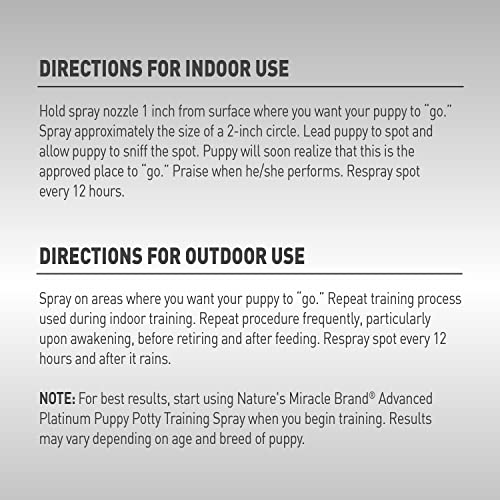 Image of Nature's Miracle Advanced Platinum Puppy Potty Training Spray, 8 oz
