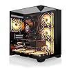 SYSTEMTREFF PC Gamer High-End AMD Ryzen 7 9800X3D 8x5.2GHz | Nvidia RTX 5080 16Go | 1To M.2 NVMe | 32Go DDR5 RAM | Windows 11 | Ordinateur de Bureau pour Les Joueurs, Les Gamers & Streamer