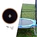 Trampoline Mat Jumping Pad Round Reusable Accessory Sturdy Jumping Cloth Jumping Mat for Outdoor Workout Practice Kids Adults, 10ft with 56 Buckles