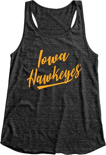 Iowa Hawkeyes NCAA Officially Licensed Women's Tank Top Tri-Blend Signature, Small