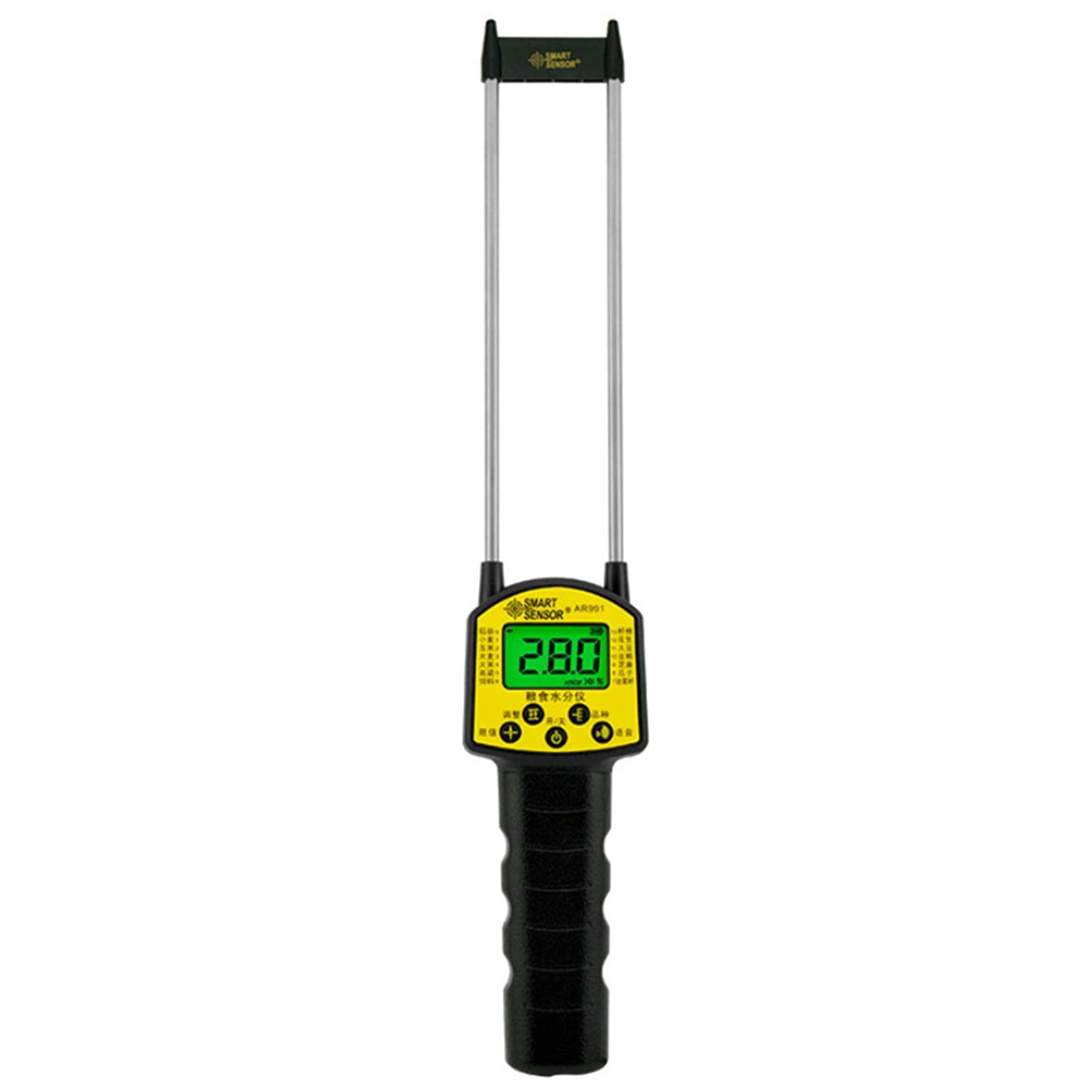 Mmhhhg One Color Moisture Meter, Grain Moisture Content Tester For 14 Kinds Of Grain Crops And Grain Moisture Detector