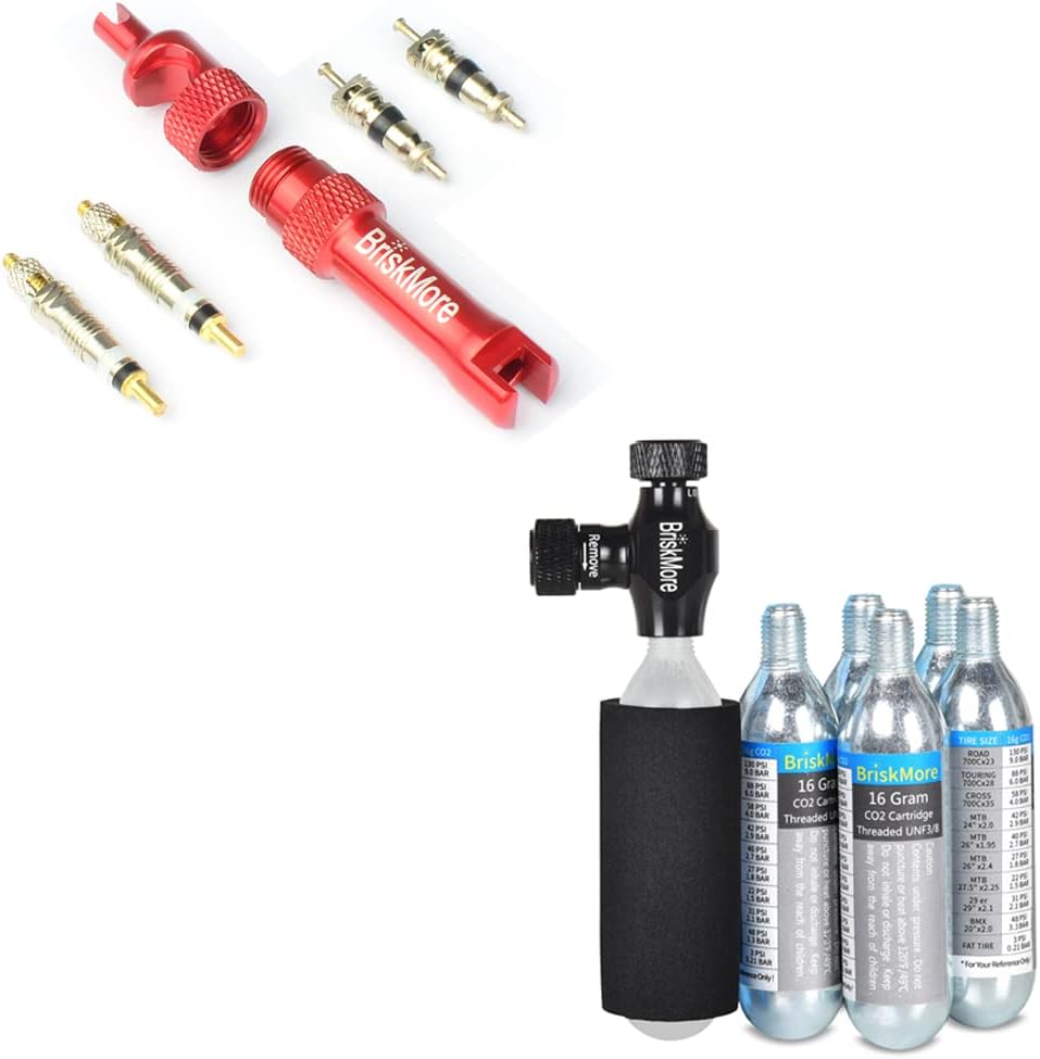 Bicycle Tire Repair Kit CO2 Inflator, 8-in-1 Tool, Patch Kit