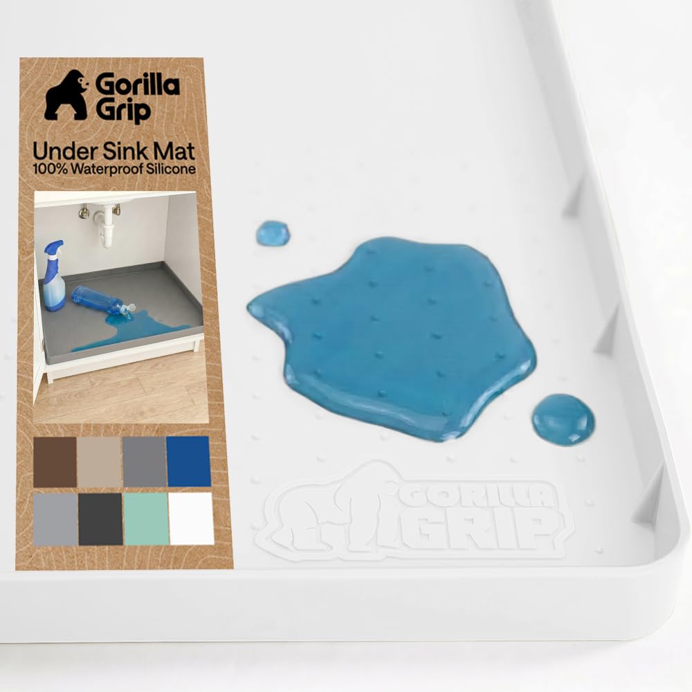 Tapis de dessous d'évier pour organiser la cuisine et protéger le placard contre les fuites d'eau