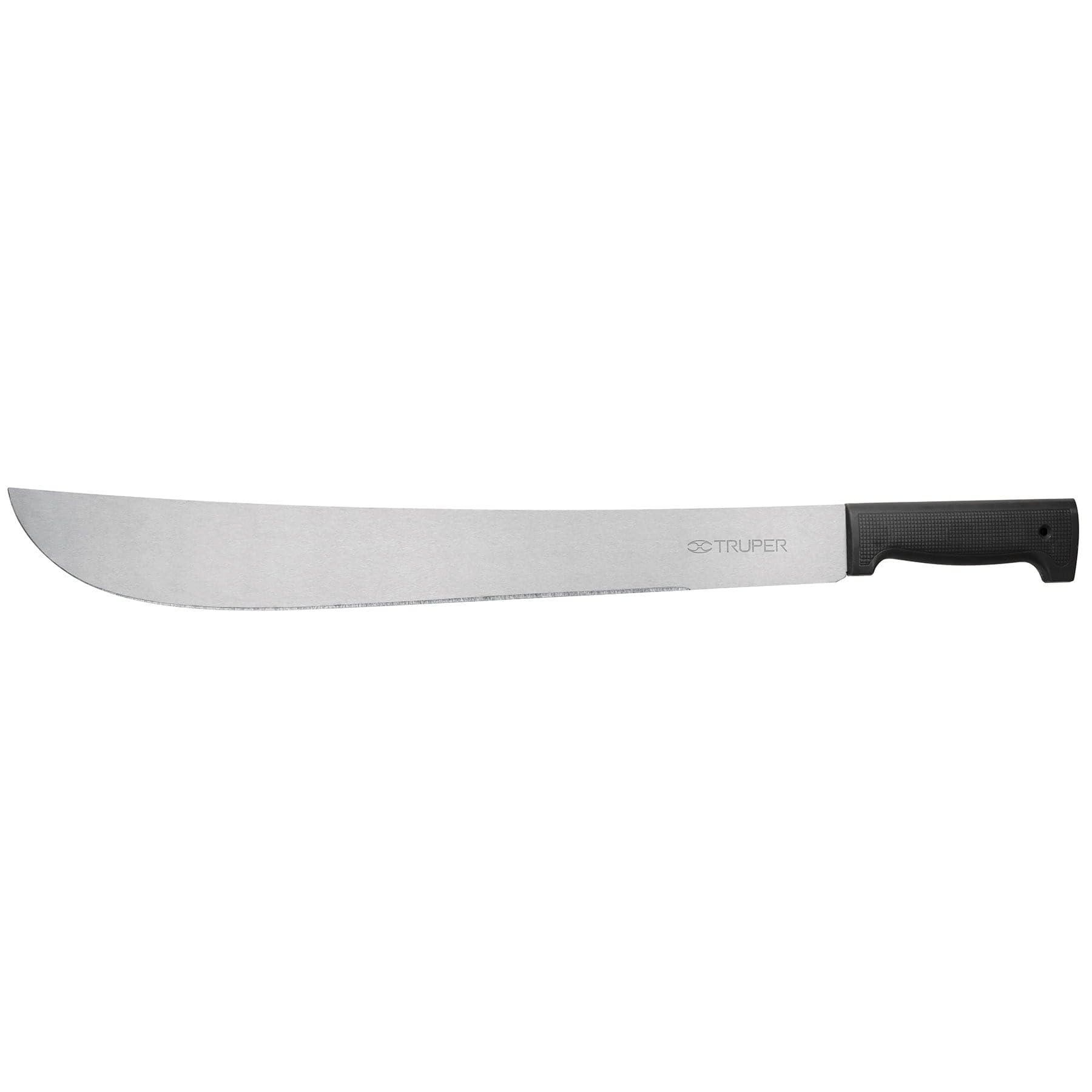 Truper T-460-18BB Black Handle 18" Straight Blade Machete, Rivetless in Bag