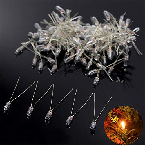 100 Pcs 4mm Clear 12V 70mA Pre-Wired Grain Of Wheat Bulbs Mini Bulbs With Wires - Foto 8