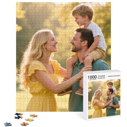 Custom Puzzle 1000 Pieces – Personalized Picture Jigsaw Puzzle from Your Own Photos – Customized Puzzle Gift for Pet, Family, Christmas, Birthday, Wedding(1000-vertical)