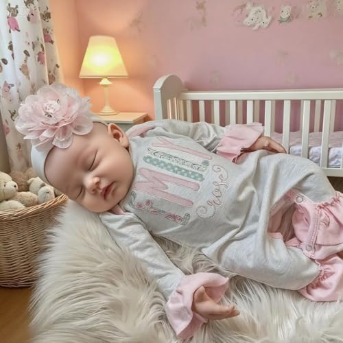 Personalized Sleeper Baby Coming Home Outfit, Personalized Neutral Naby Romper and Hat Set Custom Infant Boy Coming Home Outfit Baby Shower Gifs (Style 1)2