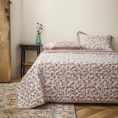 LILYPEACH 3-Piece Lyocell Bedspread Set, Queen