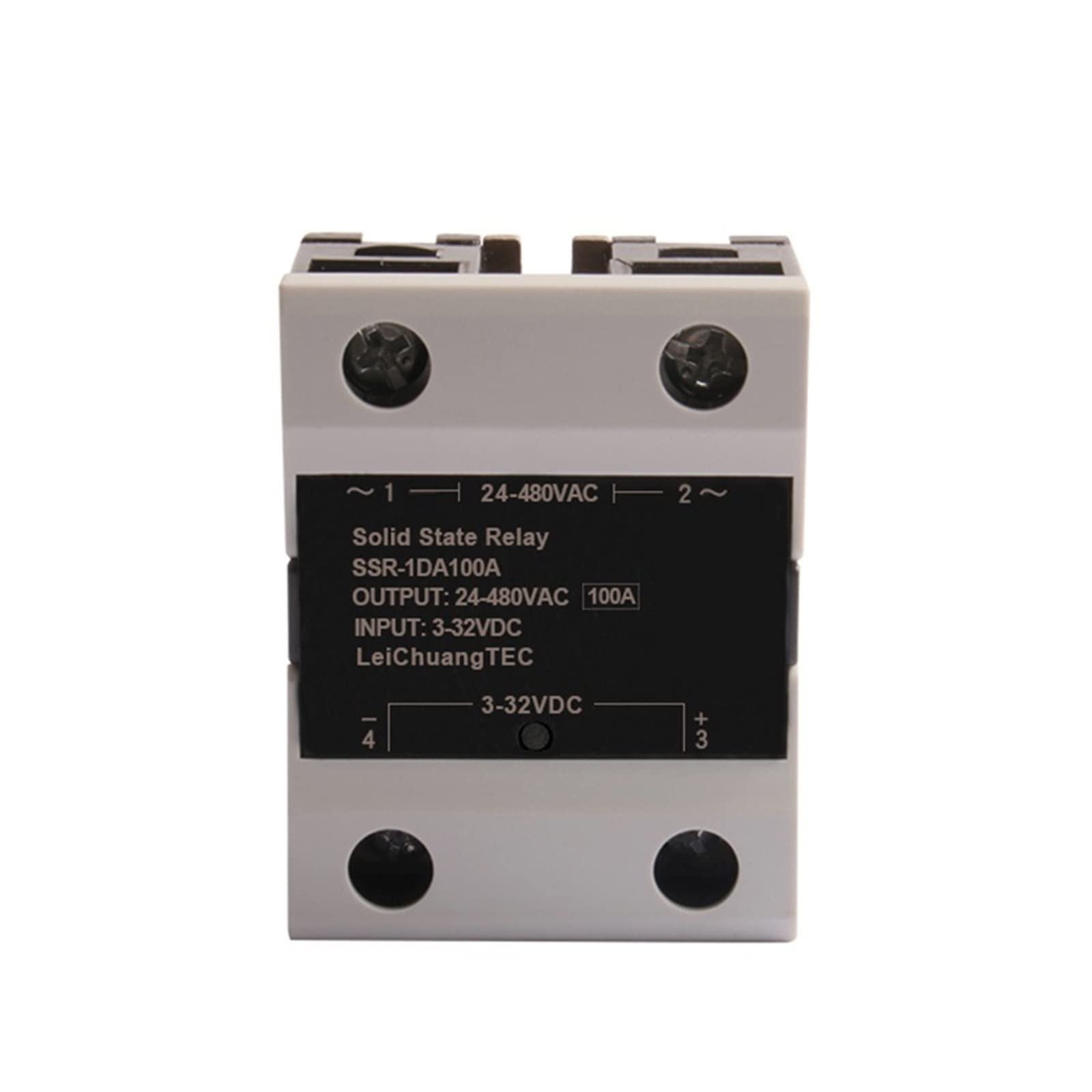 SSR DC zu AC AC zu AC DC zu DC Einphasiges Halbleiterrelais 10A 25A 40A 60A 80A 100A 120A 180DD 240DD 1 Stück Ersatzteile (Color : Ac-ac, Size : 80A)