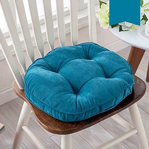 Coussin de siège épais et Confortable, Coussin rehausseur rehausseur de Chaise de Restaurant, Coussin de décompression crème -40X40cm (15.7X15.7IN) (Couleur : Bleu) Cover