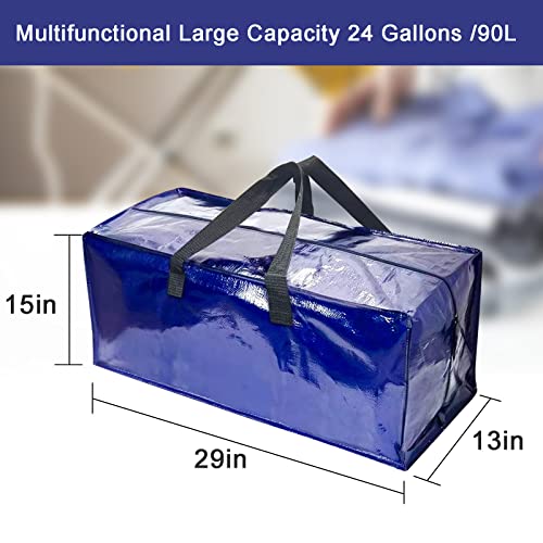4 Pack Heavy Duty Oversized Storage Bag For Moving, College Dorm, Traveling, Camping, Christmas Decorations, Packing Supplies #TOP1