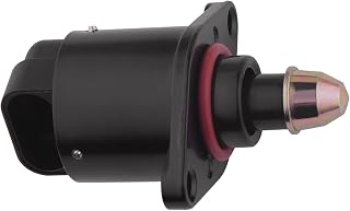 Fuel Injection Idle Air Control Valve, Car Idle Control Valve, Throttle Stepper Motor, Engine IAC Valves Replacement, Replaces OEM #90380 10526 90325864, Fit for Kingkong Idle Motor (Black)