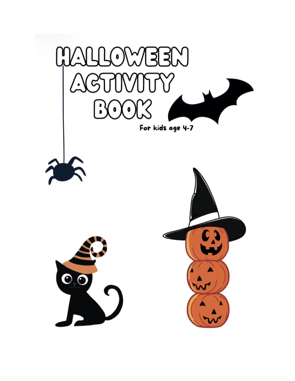 Halloween Activity Book for kids age 4-7