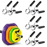 Cerraduras de resorte: cerraduras Hay 2 tamaños diferentes, 25 mm * 4, 30 mm * 4, clip de resorte para levantamiento de pesas, levantamiento de pesas, gimnasio, fitness, entrenamiento con pesas, entrenamiento de fuerza, entrenador de tríceps, etc.