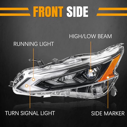 Left Projector Headlight w/DRL Compatible with 2023-2024 Nissan Altima by LeanisTrim - Used condition - Image 3