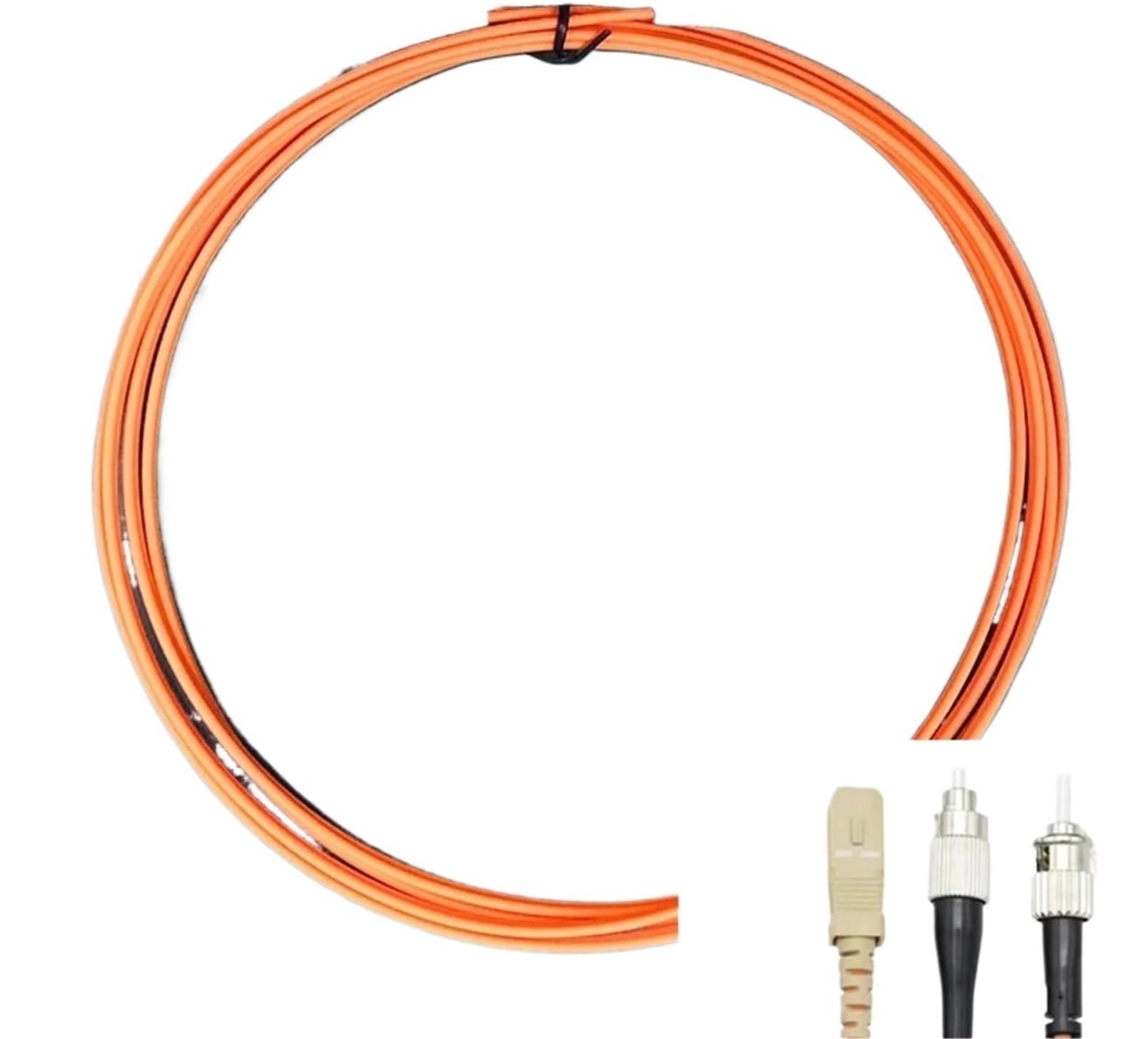 MTRJ Lot de 10 câbles patch à fibre optique duplex – Disponible en longueurs de 1 m à 100 m (1 m, lot de 10, MTRJ-LC OM2)