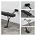 AMSOOM Foot Rail Kit - Railing Hardware Undercounter Mount Hardware Improve Comfort and Stability for Indoor and Outdoor Heavy Duty Steel Square Tube Railings. (Black, 10 Feet)