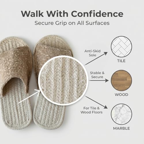 Image of Sohum V Strap Cotton Braided Slippers for Men & Women 1 Pair | Ultra-Soft, Lightweight & Breathable| Handmade Unisex Flip Flops
