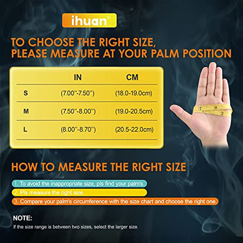 Ihuan Premium Workout Gloves For Men Women Weightlifting thumb #6